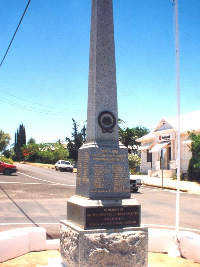 Mundubbera War Memorial