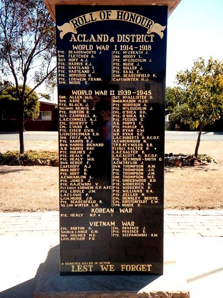 Acland War Memorial