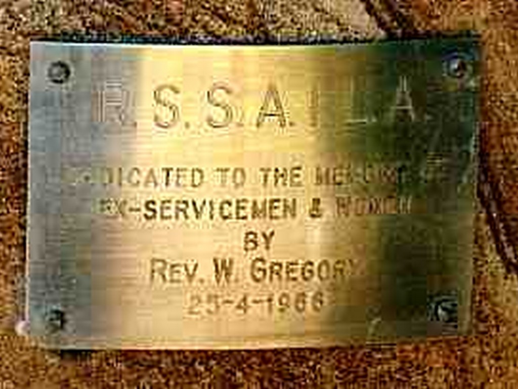 Nambuor Garden Cemetery Memorial fountain - Plaque