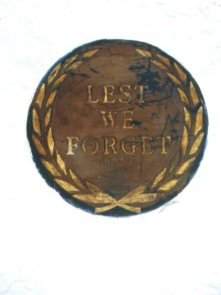 Norman Park War Memorial - Plaque