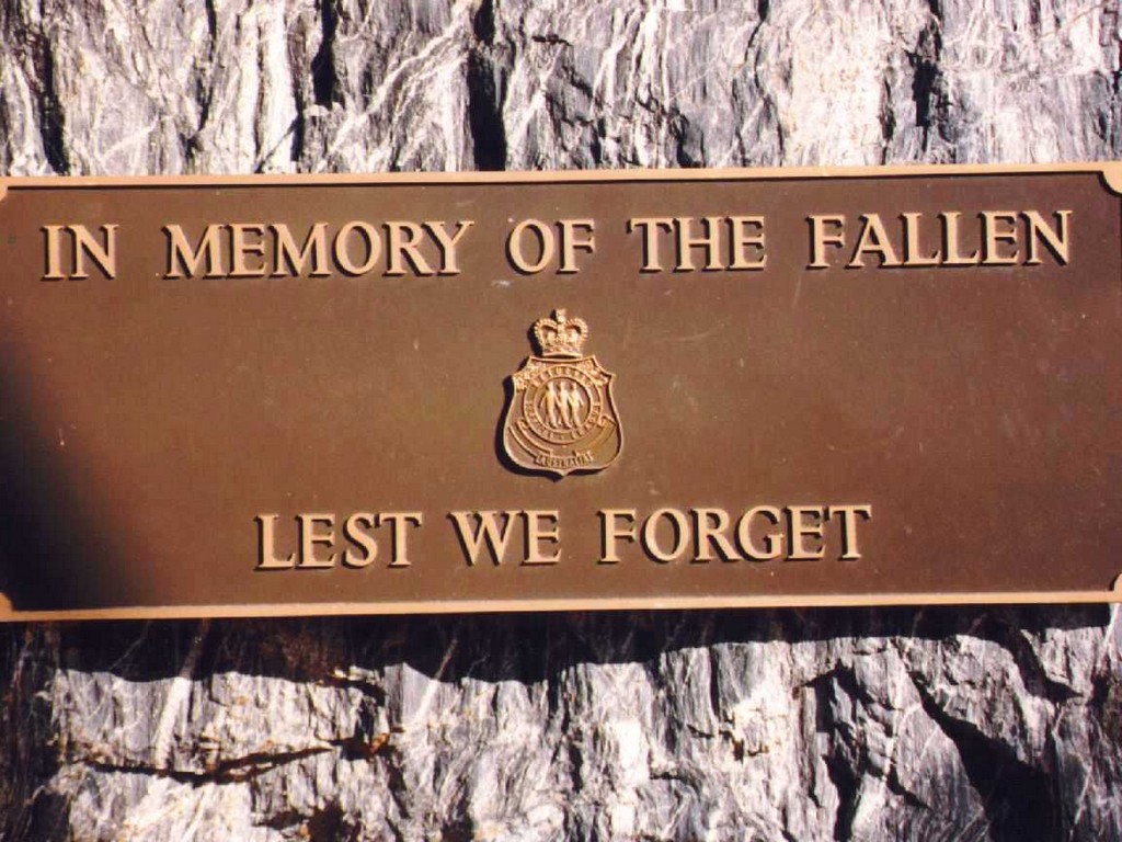 New Farm RSL War Memorial - Plaque
