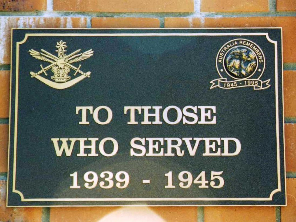 New Farm RSL War Memorial - Plaque