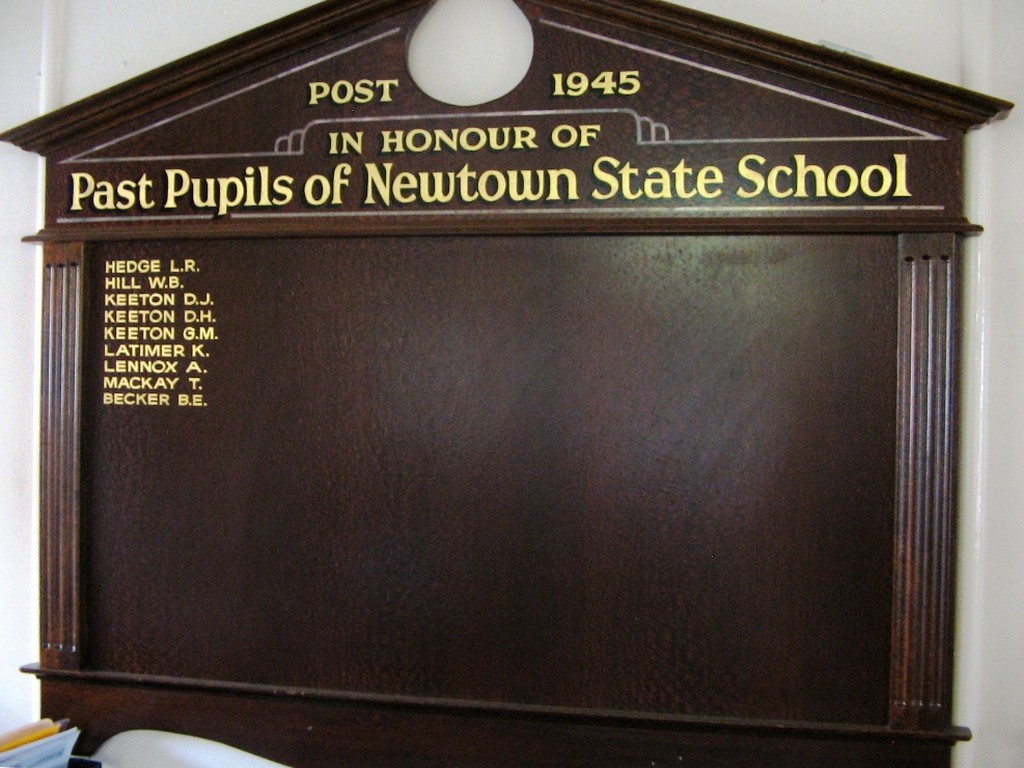 Newtown State School Roll of Honour