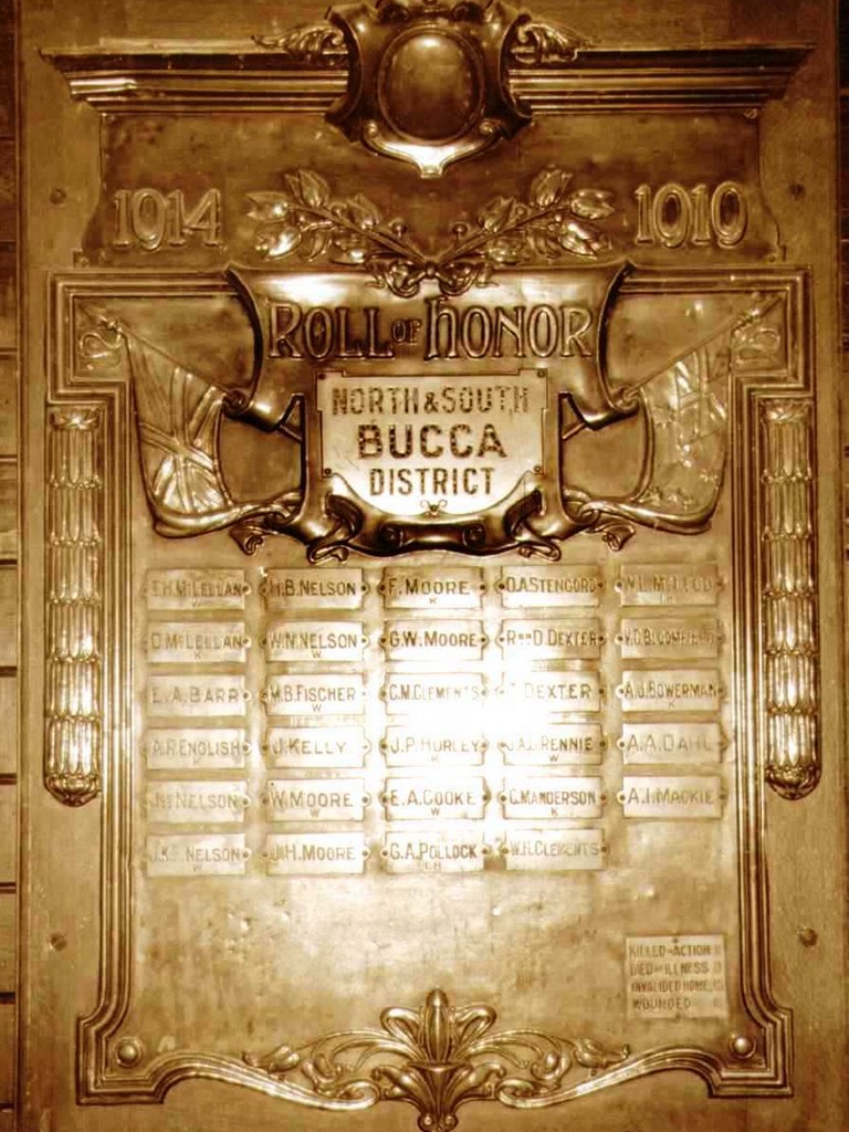North and South Bucca District Roll of Honour 1914 - 1919