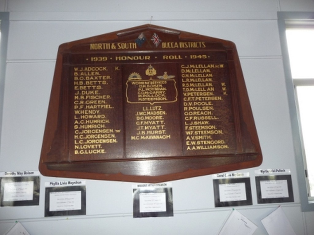 North and South Bucca District Roll of Honour 1939 - 1945