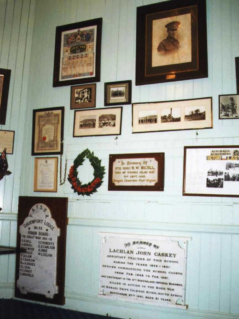 P.A.F.S.O.A. Davenport Lodge No 53 Honour Board - Inside RSL