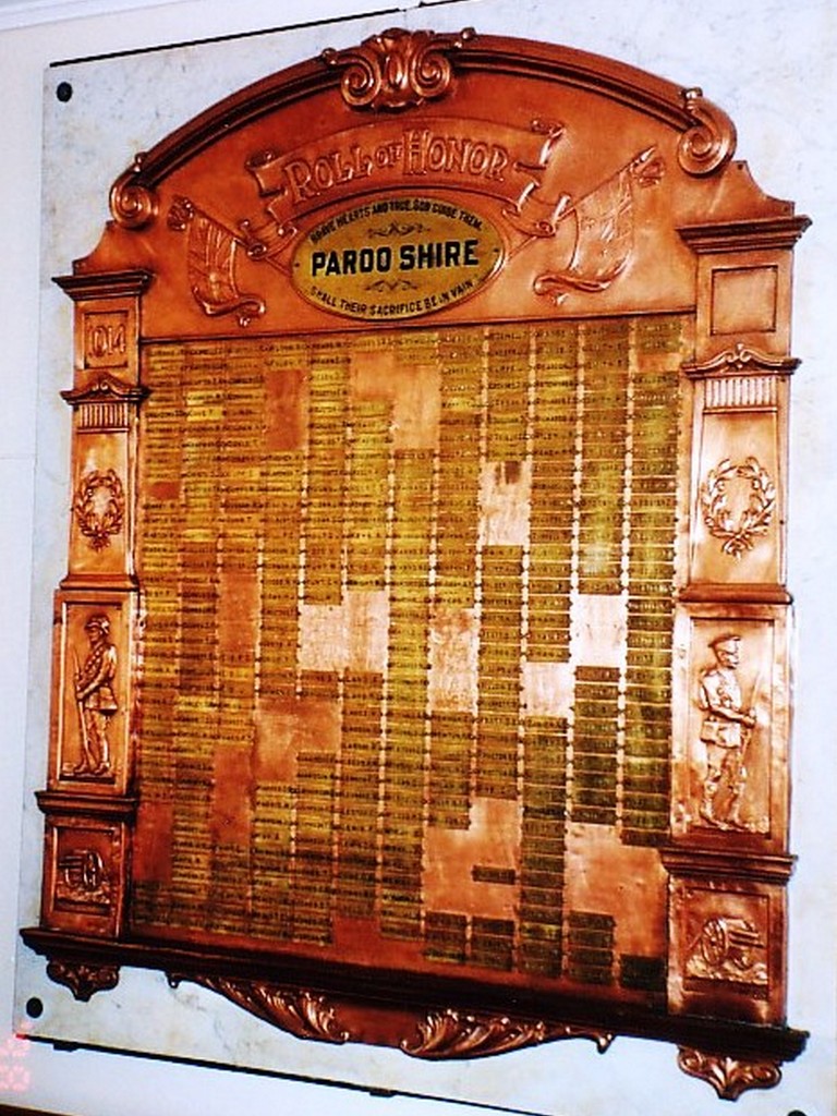 Paroo Shire Honour Board