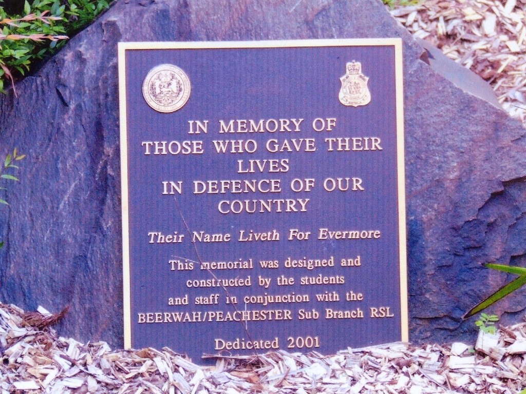 Peachester State Primary School Memorial