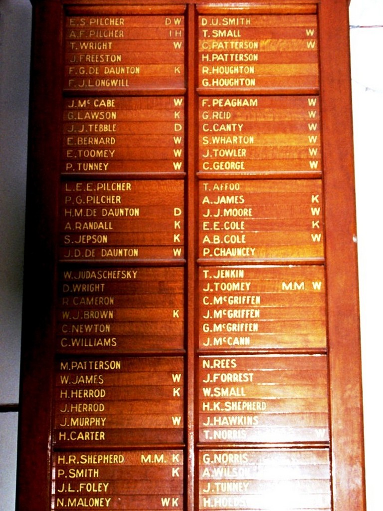 Pentland and District 1914–1918 Honour Board