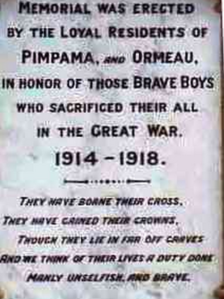 Pimpama/Ormeau War Memorial (Digger)