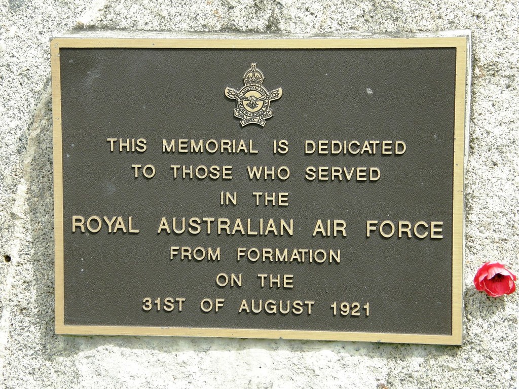 Pine Rivers Australian Air Forces Memorial - Plaque