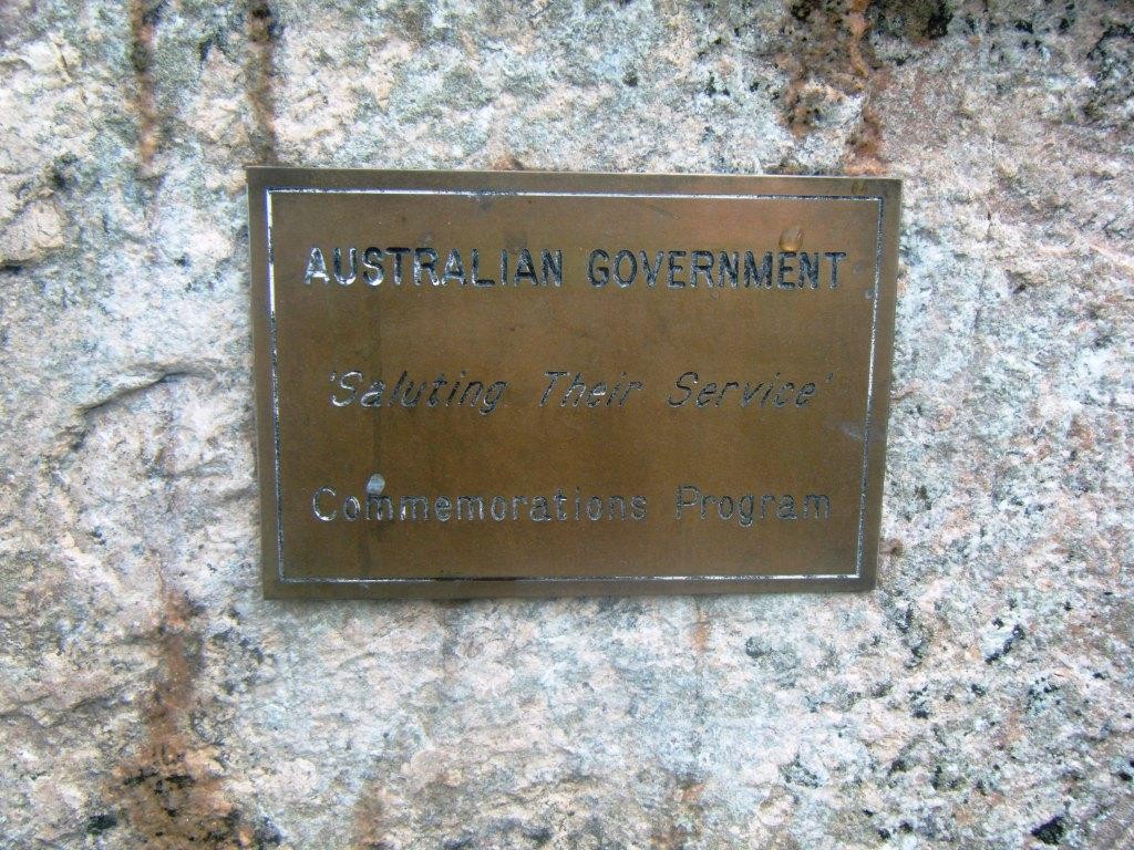 Saluting Their Service - Plaque