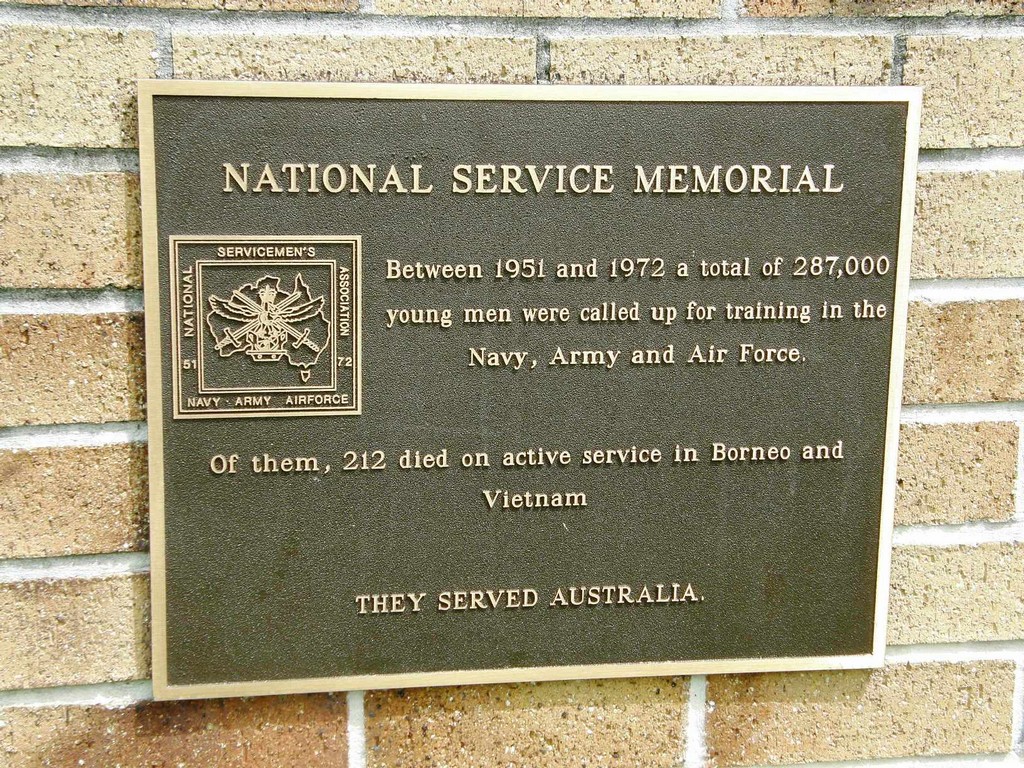 National Servicemens Memorial Wall - plaque