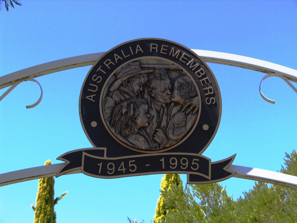 Allora Australia Remembers Memorial - Plaque