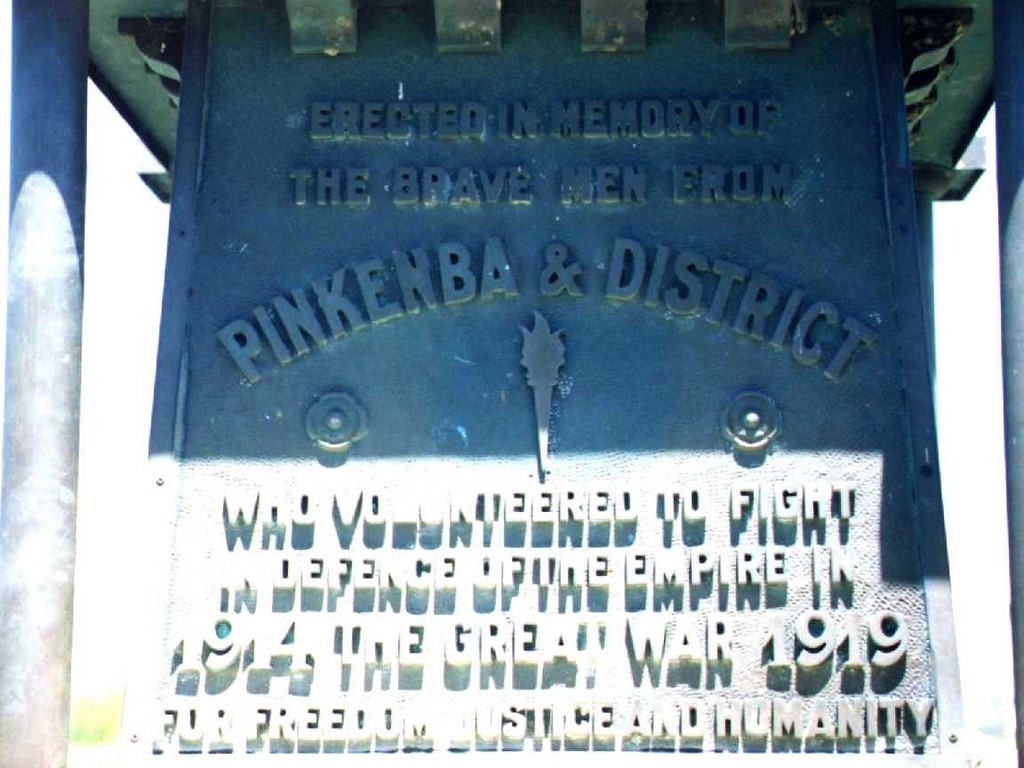 Pinkenba War Memorial - Plaque