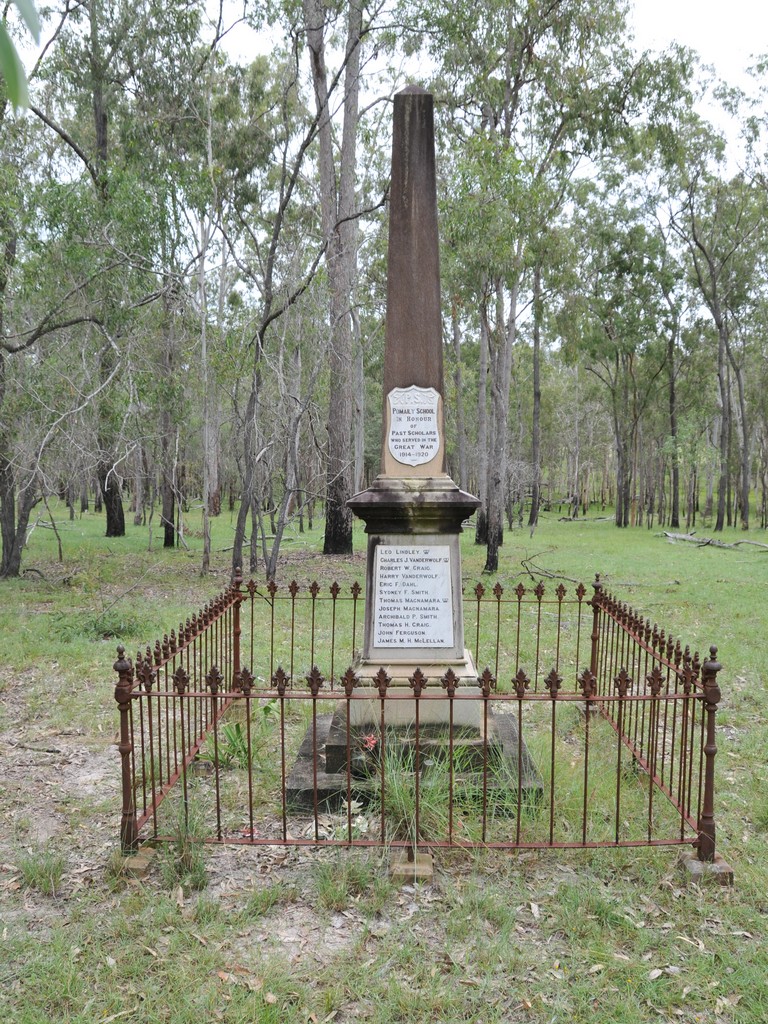Pomaily School Memorial from the front.