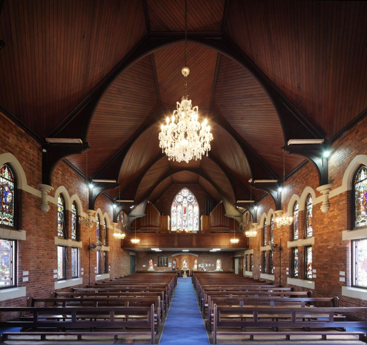 Church hall interior