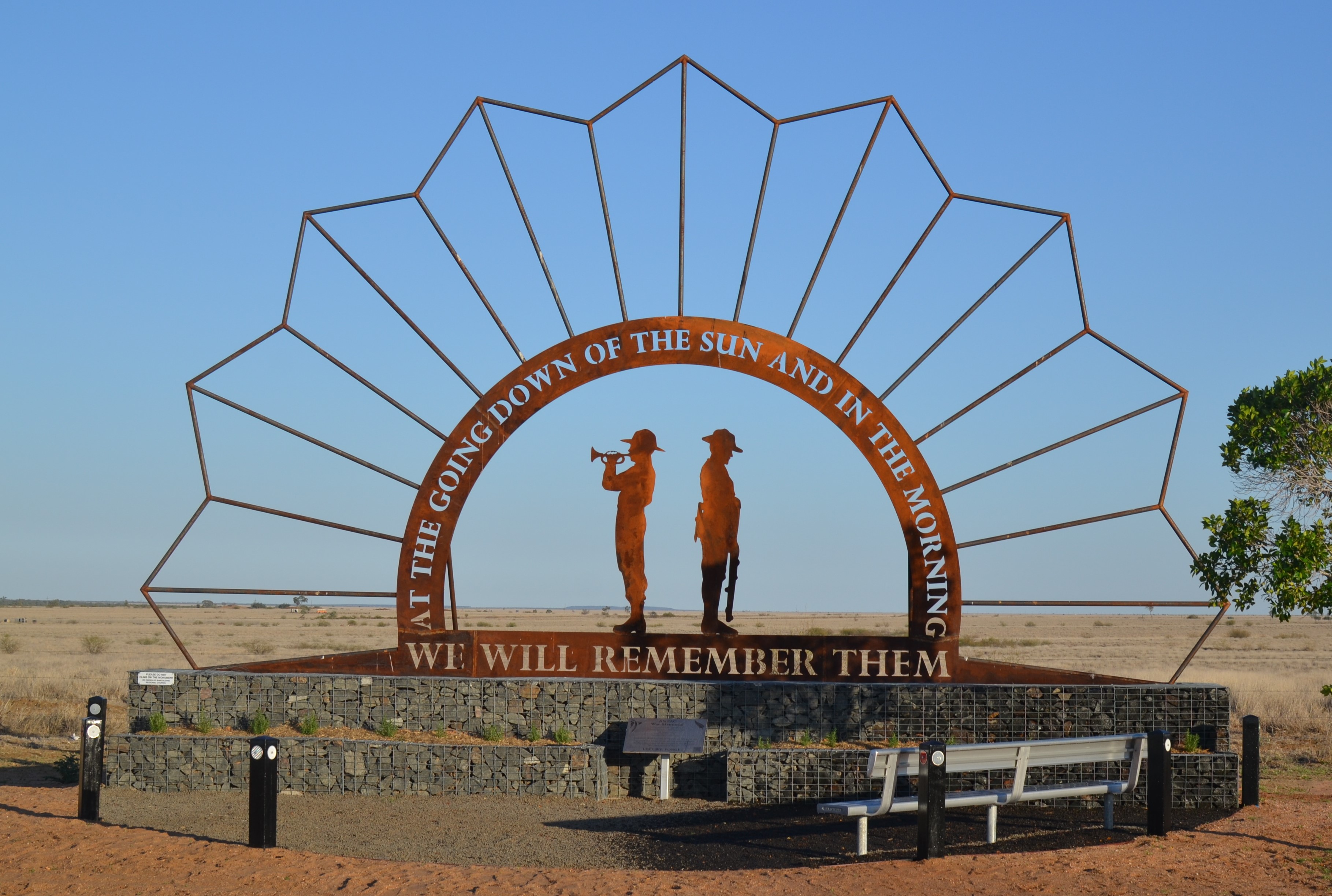Aramac ANZAC War Memorial during the day
