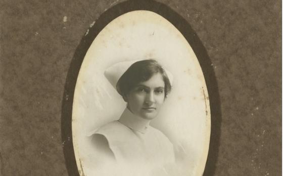 Portrait of Nurse Alice Imison in uniform, 1917. (2016). John Oxley Library, State Library of Queensland.